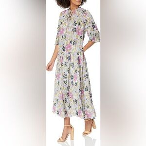 Rebecca Taylor puff sleeve maxi dress